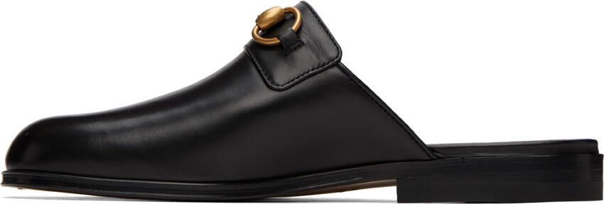Gucci Black Horsebit Loafers - Picture 3