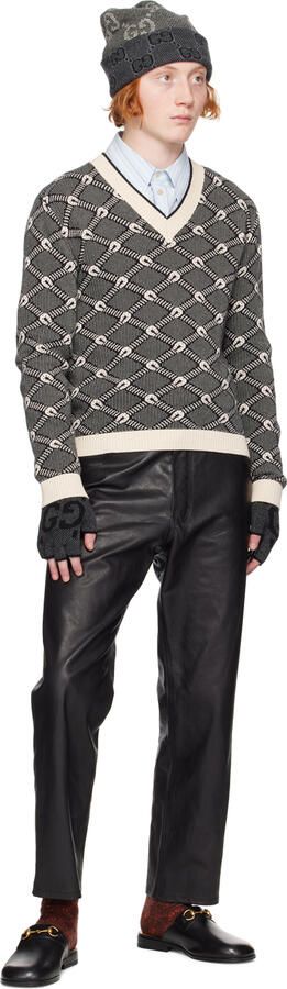 Gucci Black Horsebit Loafers - Picture 4