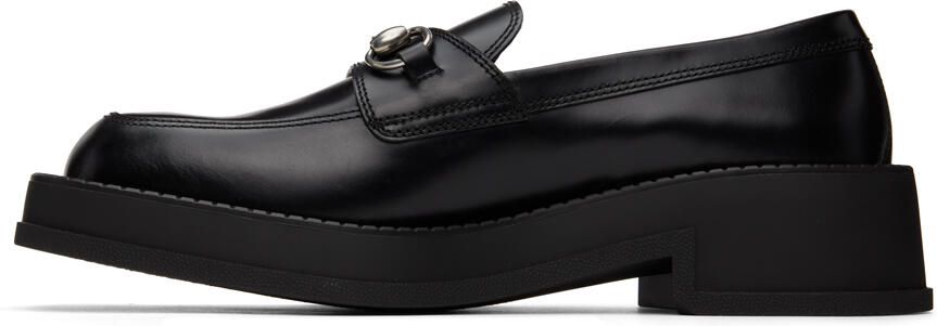 Gucci Black Horsebit Loafers - Picture 3