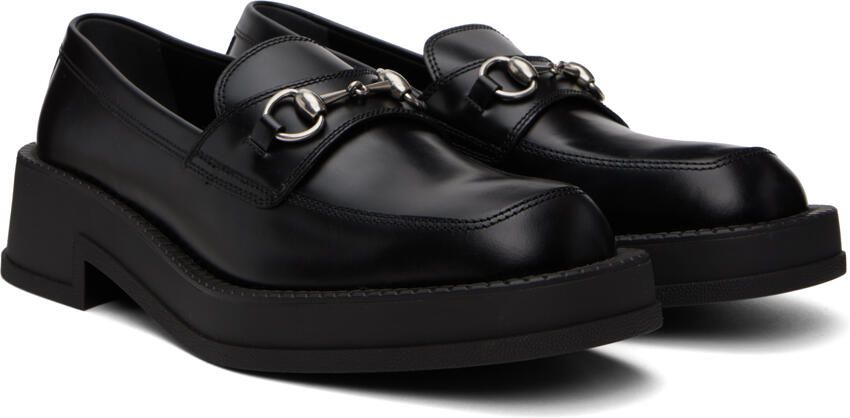 Gucci Black Horsebit Loafers - Picture 2