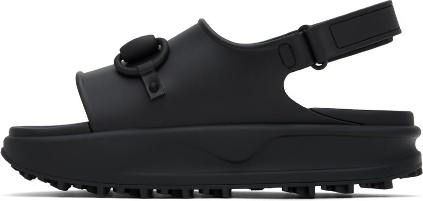 Gucci Black Horsebit Sandals - Picture 3