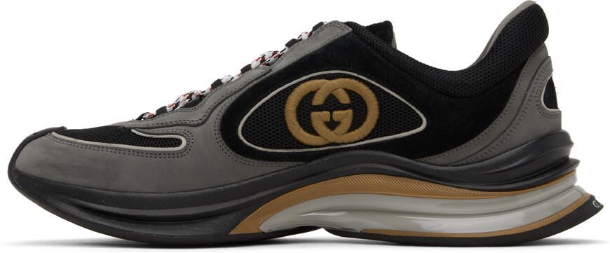 Gucci Black Interlocking G Run Sneaker - Picture 2