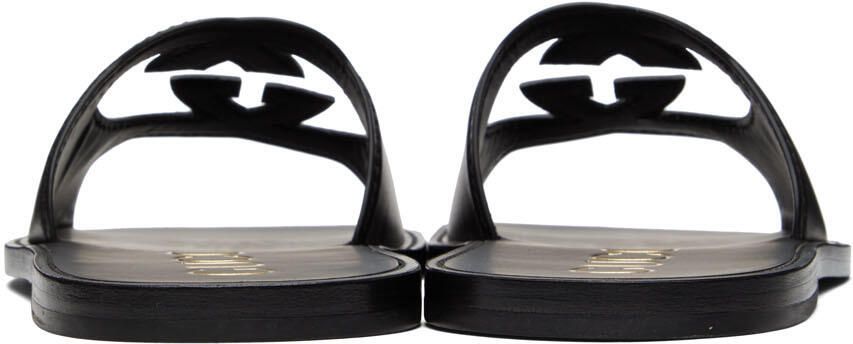 Gucci Black Interlocking G Slides - Picture 2