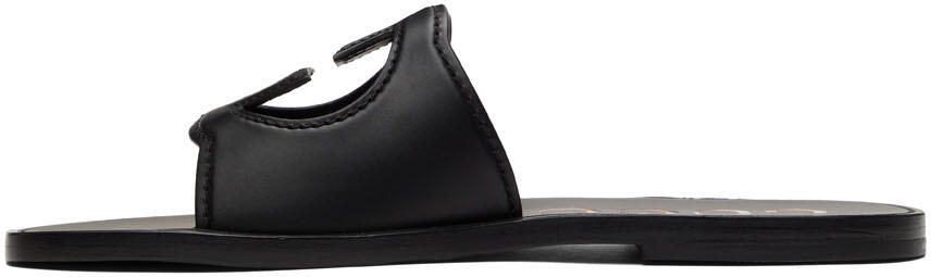 Gucci Black Interlocking G Slides - Picture 3