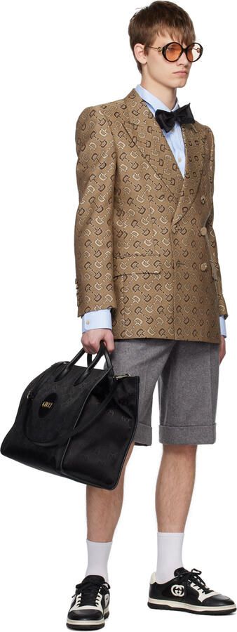 Gucci Black Interlocking G Sneakers - Picture 4