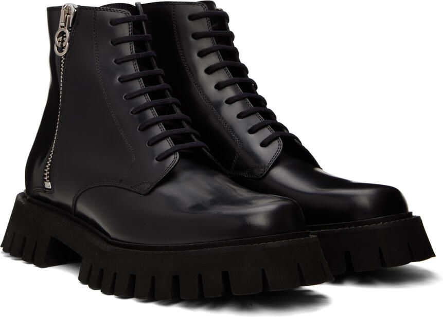 Gucci Black Leather Chelsea Boots - Picture 2
