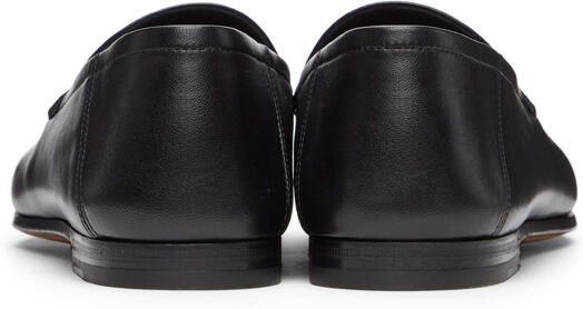Gucci Black Leather Horsebit Loafers - Picture 4