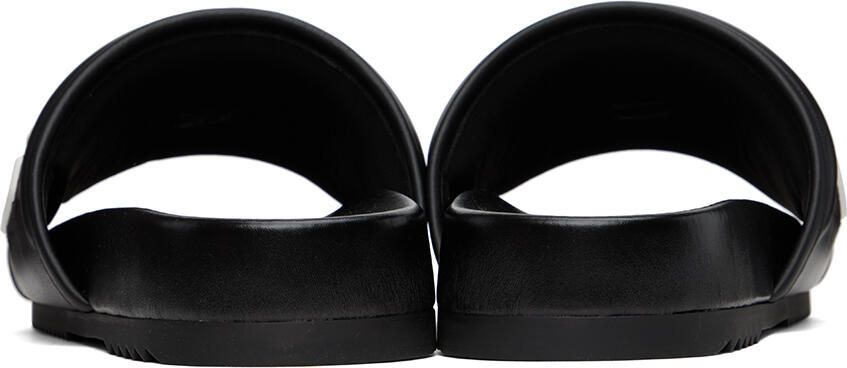 Gucci Black Leather Slides