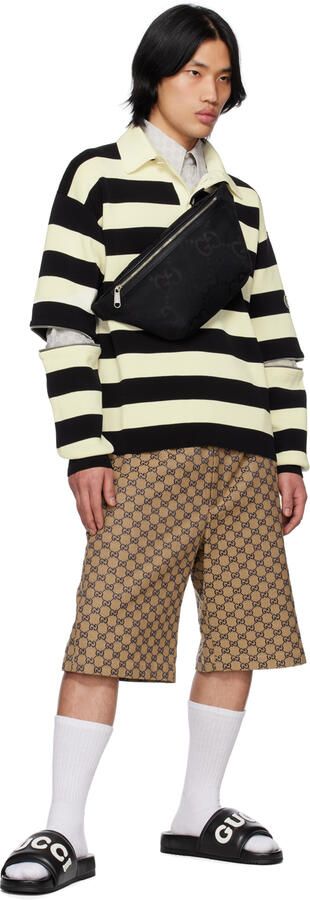 Gucci Black Leather Slides - Picture 2