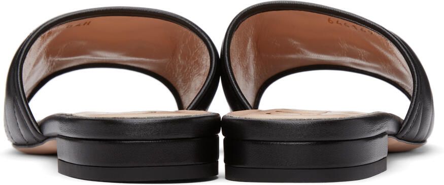 Gucci Black Matelassé GG Jolie Sandals - Picture 2