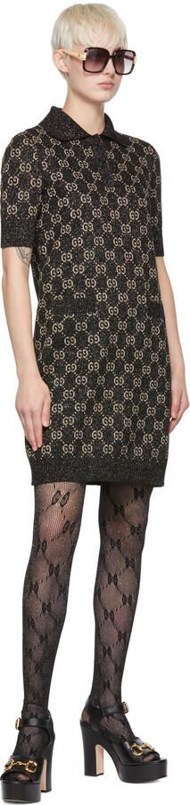 Gucci Black Platform Heeled Sandals - Picture 4