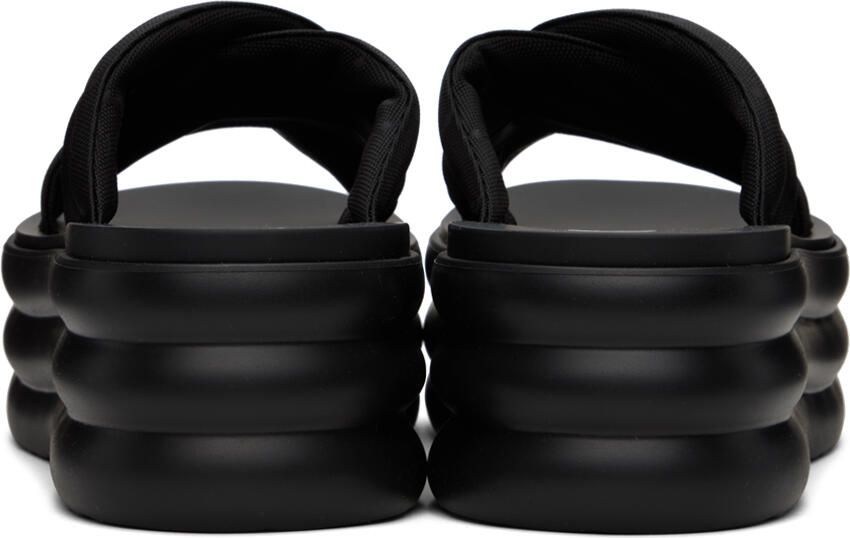 Gucci Black Platform Slides