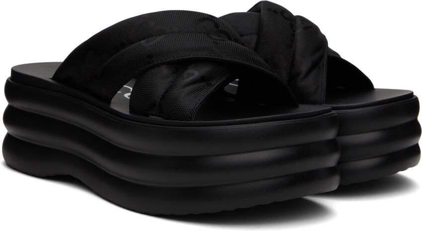Gucci Black Platform Slides - Picture 2