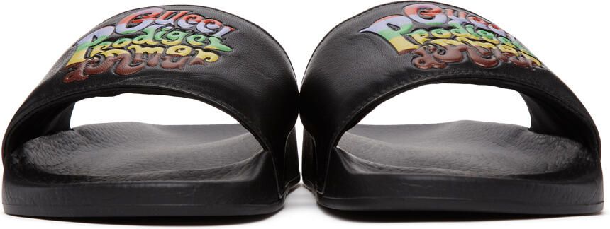 Gucci Black 'Prodige d'Amour' Sandals - Picture 3