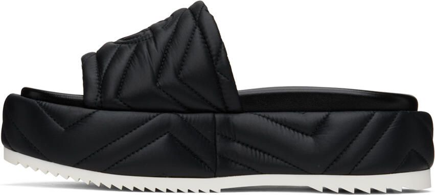 Gucci Black Quilted Angelina Sandals - Picture 3