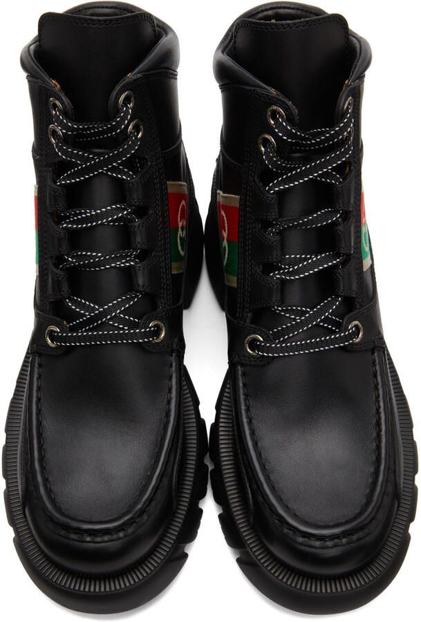 Gucci Black Romance Ankle Boots - Picture 3
