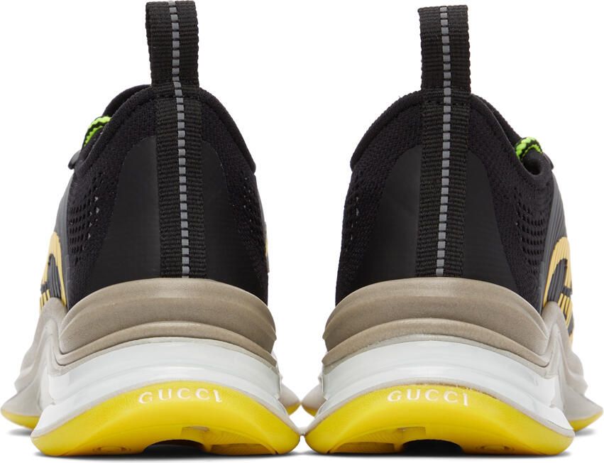 Gucci Black Run Low-Top Sneakers - Picture 5