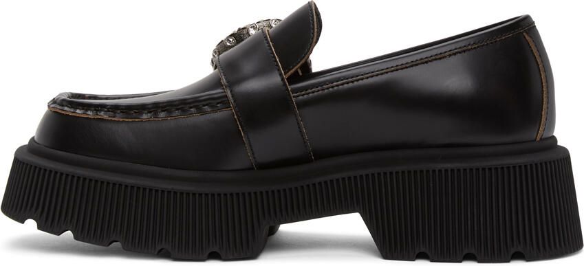 Gucci Black Tiger Head Loafers - Picture 2