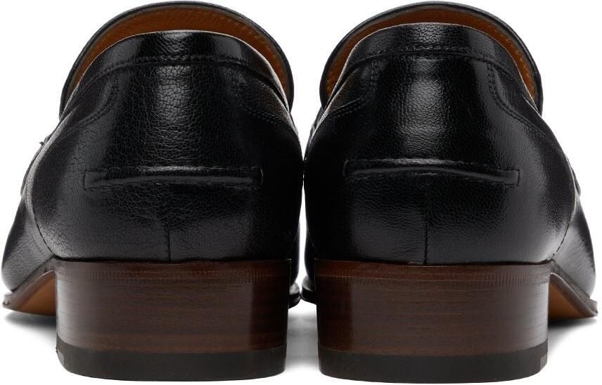 Gucci Black Web Horsebit Loafers