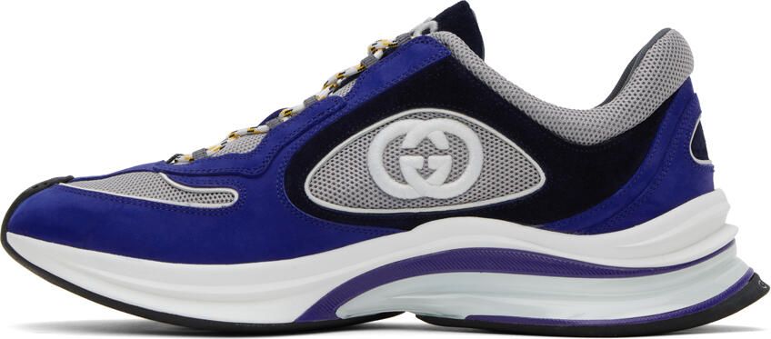 Gucci Blue Run Sneakers - Picture 3