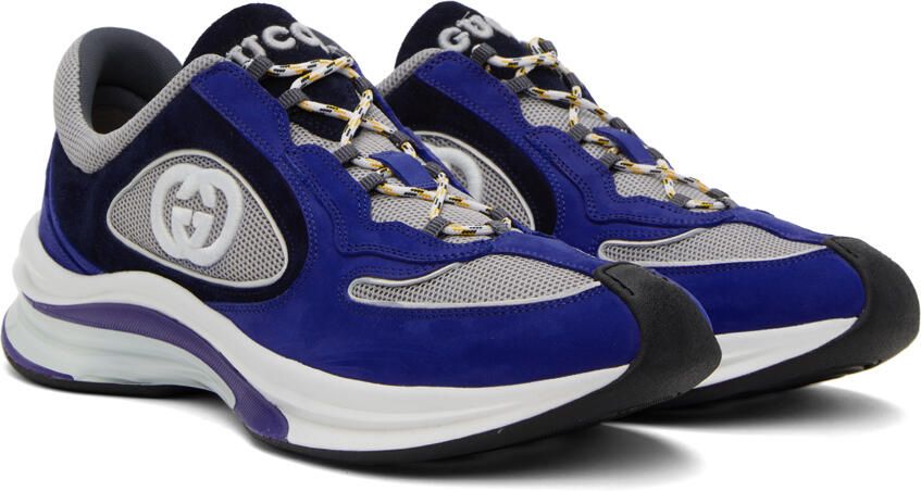 Gucci Blue Run Sneakers - Picture 2