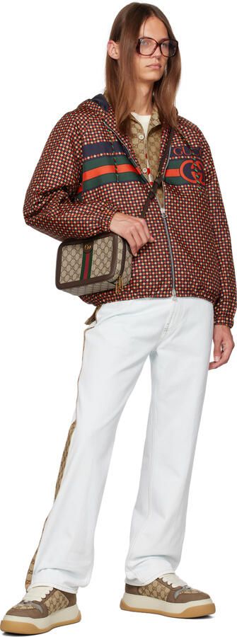 Gucci Brown Screener GG Sneakers - Picture 3