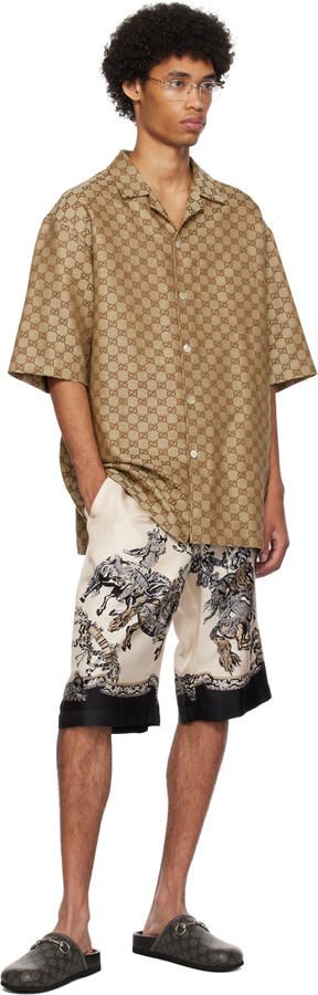 Gucci Gray GG Horsebit Loafers - Picture 3