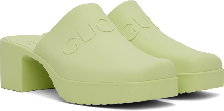 Gucci Green Slip-On Loafers - Picture 2