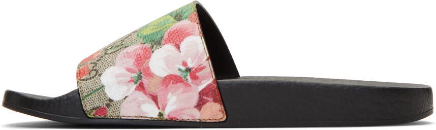 Gucci Multicolor GG Flora Slides - Picture 2