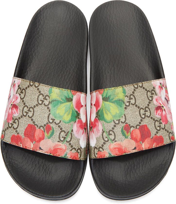 Gucci Multicolor GG Flora Slides