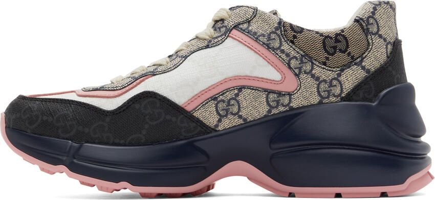 Gucci Multicolor GG Rhyton Sneakers - Picture 3