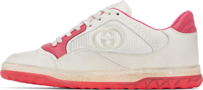 Gucci Off-White & Pink MAC80 Sneakers - Picture 3