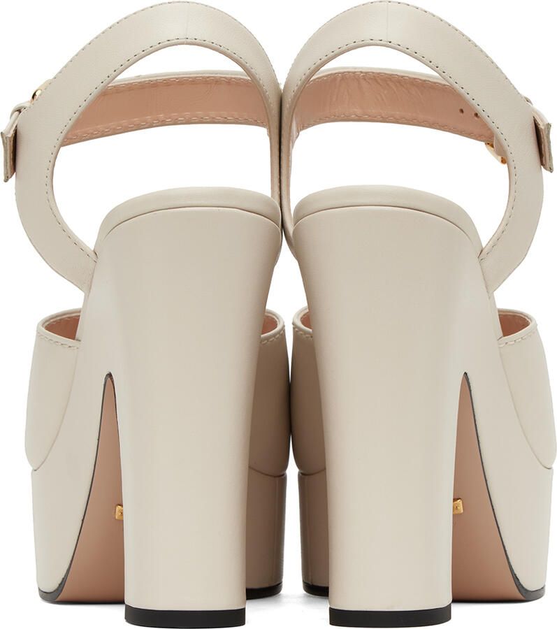 Gucci Off-White Horsebit Sandals