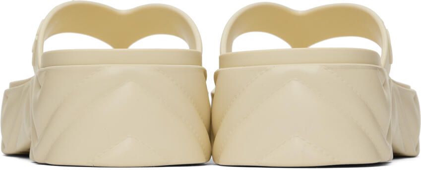 Gucci Off-White Thong Platform Sandals