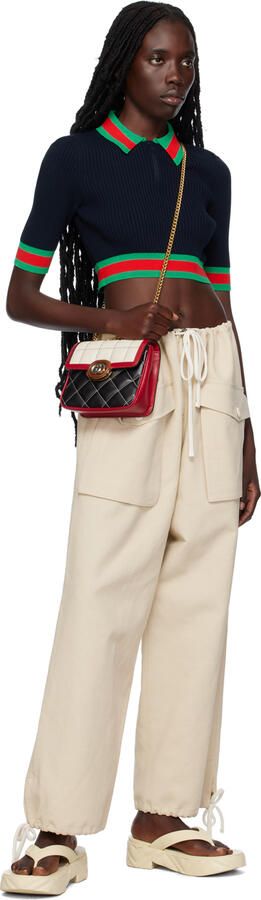 Gucci Off-White Thong Platform Sandals - Picture 4