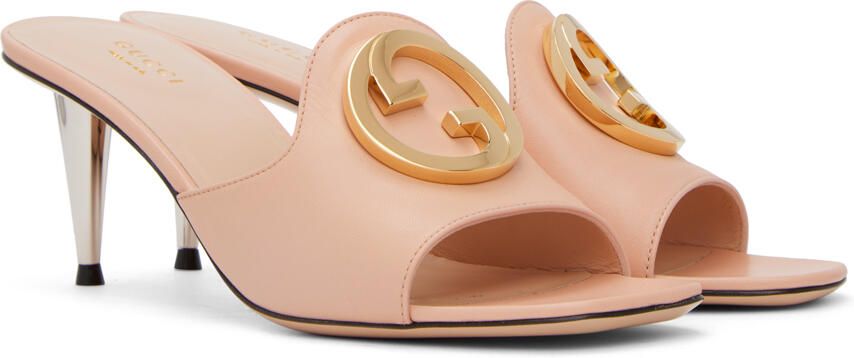 Gucci Pink Blondie Heeled Sandals - Picture 2