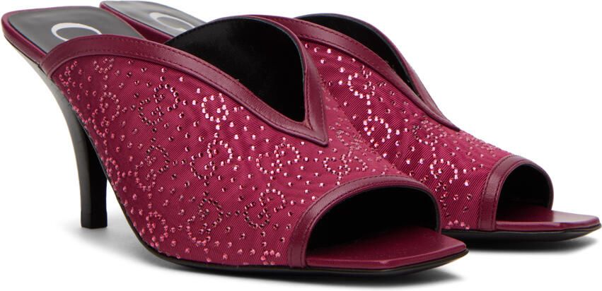 Gucci Pink GG Slide Sandals - Picture 2