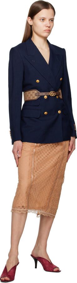 Gucci Pink GG Slide Sandals - Picture 4