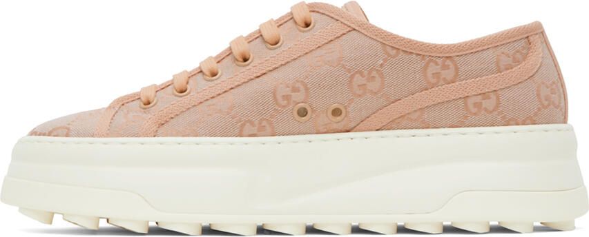 Gucci Pink GG Sneakers - Picture 3