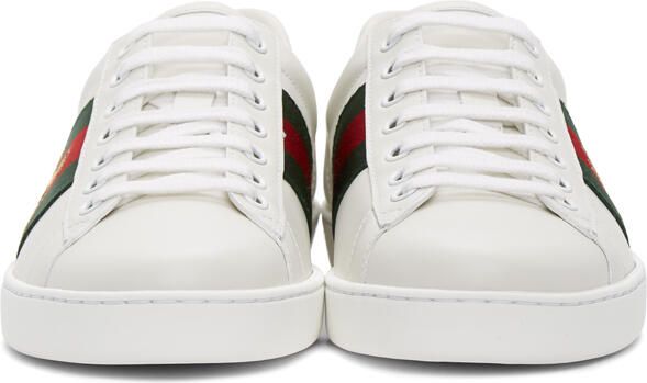 Gucci White Bee New Ace Sneakers - Picture 3