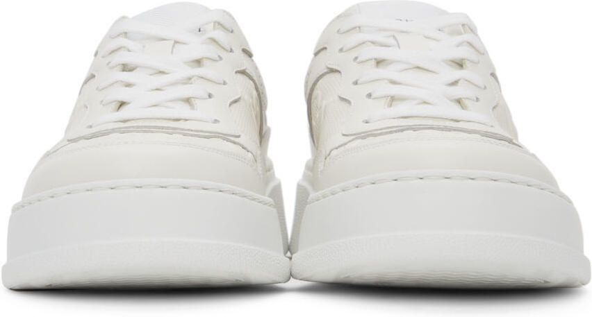 Gucci White GG Embossed Sneakers - Picture 3