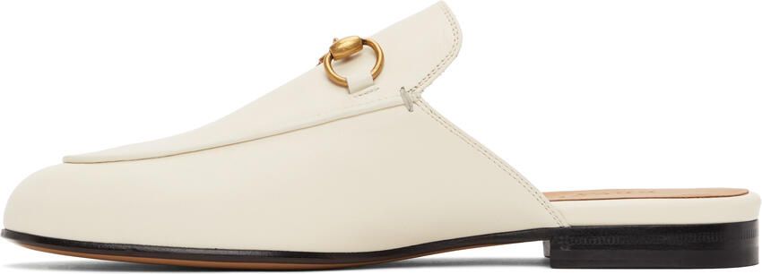 Gucci White Princetown Slippers - Picture 2
