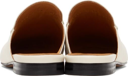 Gucci White Princetown Slippers - Picture 4