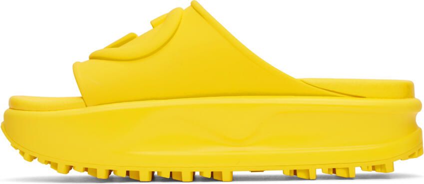 Gucci Yellow Interlocking G Slides - Picture 3