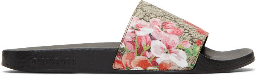 Gucci Multicolor GG Flora Slides - Picture 5