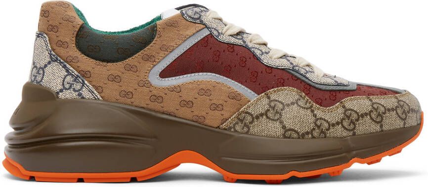 Gucci Multicolor GG Rhyton Sneakers - Picture 3
