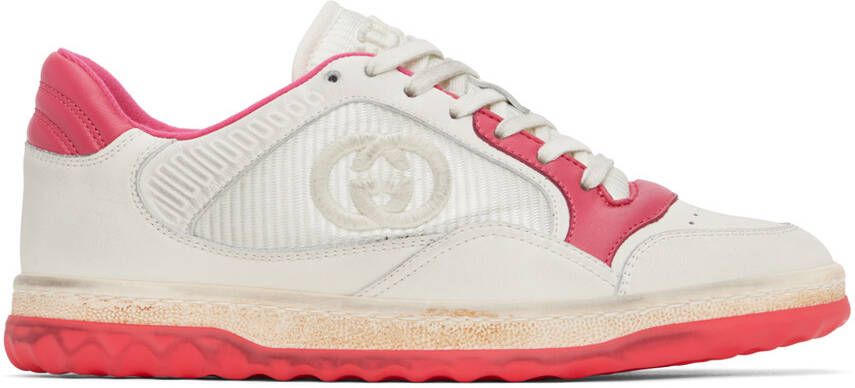 Gucci Off-White & Pink MAC80 Sneakers - Picture 5