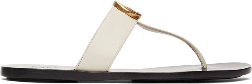 Gucci Off-White GG Marmont Sandals - Picture 3