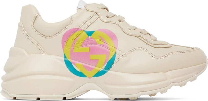 Gucci Off-White Rhyton Sneakers - Picture 5