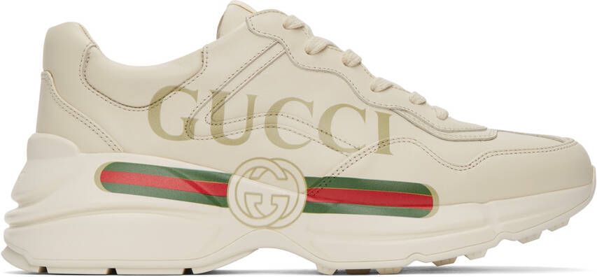Gucci Off-White Rhyton Sneakers - Picture 4
